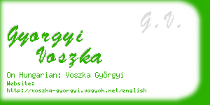 gyorgyi voszka business card